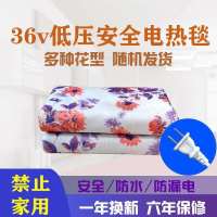 36伏普通插头(禁止家用) 单人特价电热毯长1.5米宽0.7 36伏USB电热毯工地宿舍专用电褥子加厚毛毯料防潮安全耐用