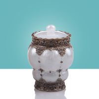 X002棉签盒 欧式自动牙签盒北欧按压式创意带盖家用树脂棉签盒简约牙签筒个性