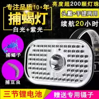 手提头戴两用(白光+紫光)送镊子 头戴手提捕蝎灯蝎子灯强光紫光灯捉照抓蝎子专用头灯豆虫灯