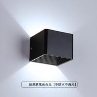 黑色 短款3w白光 壁灯现代客厅卧室床头壁灯书房卫生间过道楼梯间壁灯创意背景墙灯