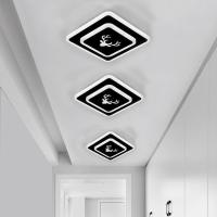 20cm[叶花]白光(暗装) 现代简约LED方形过道走廊灯门厅玄关灯创意衣帽间筒灯射灯嵌入式