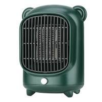 绿色1档400w 暖风机家用迷你取暖器台式小型省电小太阳速热静音无光母婴小空调