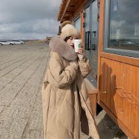 张贝贝同款羽绒服女2020新款中长款过膝大毛领宽松加厚韩版冬外套
