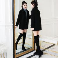 矮小个子毛呢外套女中长款秋冬2021年新款年轻赫本风呢子大衣