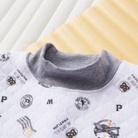 全棉儿童夹棉保暖内衣套装中大童男女童棉加厚三层保暖秋衣秋裤