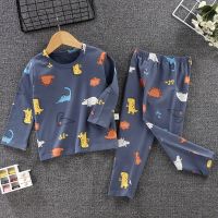 儿童莱卡内衣套装宝宝棉秋衣秋裤男童女童睡衣家居服婴儿衣服春