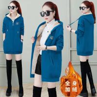 羊羔绒外套女装秋冬季2021新款中长款韩版宽松开衫加绒加厚卫衣潮