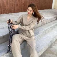 春秋季洋气减龄小个子气质可盐可甜炸街网红职业两件套装裤女初秋