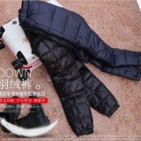 冬老年人羽绒裤女外穿高腰妈妈加厚奶奶宽松太太加肥保暖鸭绒棉裤