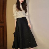 2021新款年秋冬港风减龄宽松针织上衣半身裙欧货早秋时尚两件套装