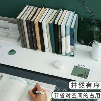 ins风学生大号可伸缩书立架小学生初中高中桌面书架靠书挡板