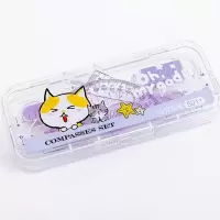 圆规套装初中生考试作图 工具套装3/7件套直尺三角板文具绘图
