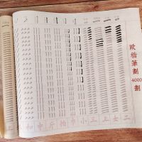 笔画4000字练习楷书笔划描红毛笔字帖宣纸初学入门培训班送视频