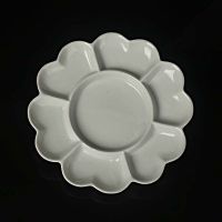 景德镇陶瓷梅花调色盘加厚美术水粉水彩丙烯画国画颜料盘