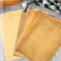 极简 空白牛皮信封信纸套装 日系复古文艺小清新浪漫告白信笺稿纸