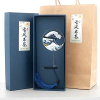 创意金属书签古典中国风千里江山神奈川梵高油画浮雕老师学生礼物