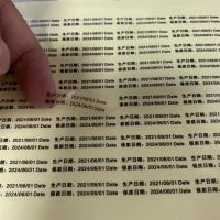 不干胶标签贴纸日期标签透明pvc防水商标logo印刷护肤品标签