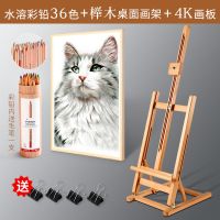 桌面画架台式实木质折叠广告展示架素描迷你油画架桌面画板套装