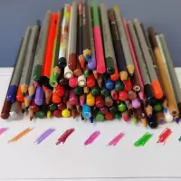 库存绘画彩绘填色水溶油性混装彩色铅色100支品