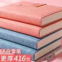 可爱韩版少女心笔记本ins精致日记本加厚皮面记事本笔记本子