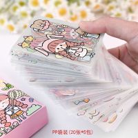 100张pet手账贴纸套装 可爱人物防水贴纸装饰卡通少女心ins保温杯