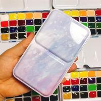 猫头鹰学院级小史水彩分装24色固体水彩官配手账颜料足