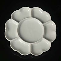 景德镇陶瓷调色盘美术水粉水彩国画颜料盘白瓷盘调色碟子