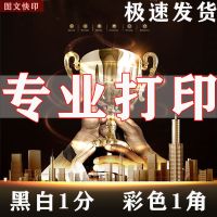 网上打印复印学生资料试卷黑白彩色书本装订代找小说txt文档