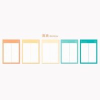 ins风卡通可爱便签本小熊便签本网格子本学生手帐素材b5笔记