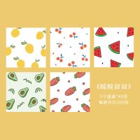 盐系彩色城市色卡便签纸手帐拼贴打底素材手账色便条纸