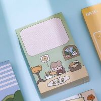 韩系ins风便签纸本fommy萌可爱小女孩卡通森林旅行计划备忘留言本