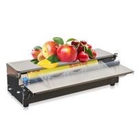 市水果保鲜膜机包装机 不锈钢生鲜果蔬保鲜膜打包机封口机
