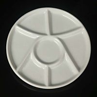 景德镇陶瓷梅花调色盘加厚美术水粉水彩丙烯画国画颜料盘