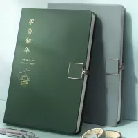 复古笔记本方形磁扣手账本厚记事日记本子ins高颜值男女生日礼物