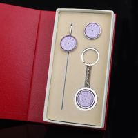 新品清华大学书签金属校徽徽章钥匙扣套装书签礼