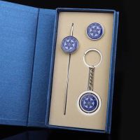 新品清华大学书签金属校徽徽章钥匙扣套装书签礼