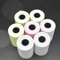 彩色热敏小票纸57x40打印纸57x30收银纸58mm外卖出单po小卷纸