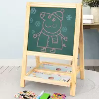 儿童画画板画架玩具小黑板家用小学生支架式写字板黑板墙贴可擦写