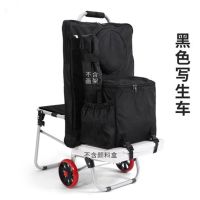 美术写生车多功能画车一体式画架车拉杆车折叠式画箱袋艺考车