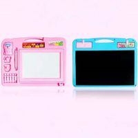 儿童彩色黑白磁性画画板涂鸦板磁力双面,单面写字板小孩宝宝玩具