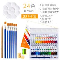 水彩颜料画画套装水粉颜料工具美术用品学生绘画24色初学者