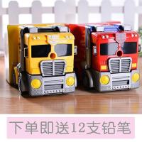 大卡车变形金刚玩具卷笔刀削笔器男孩手摇自动进笔暑期特销