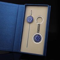 新品清华大学书签金属校徽徽章钥匙扣套装书签礼