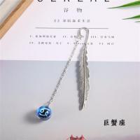 夜光十二星座金属羽毛书签创意小清新学生用文具用品创意