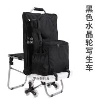 美术写生车多功能画车一体式画架车拉杆车折叠式画箱袋艺考车