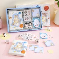 可爱卡通手账礼盒猫咪本子可爱少女心送女生礼物手账本套装