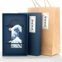 创意金属书签古典中国风千里江山神奈川梵高油画浮雕老师学生礼物