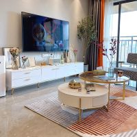 北欧岩板电视柜茶几组合小户型客厅现代简约家用电视机柜