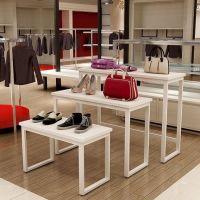 服装店铁艺水台高低展示桌橱窗鞋架子包包架服装展示台展示架