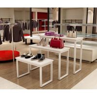 服装店高低台商场展示台展示架包包鞋架水台橱窗中岛桌花店铁艺